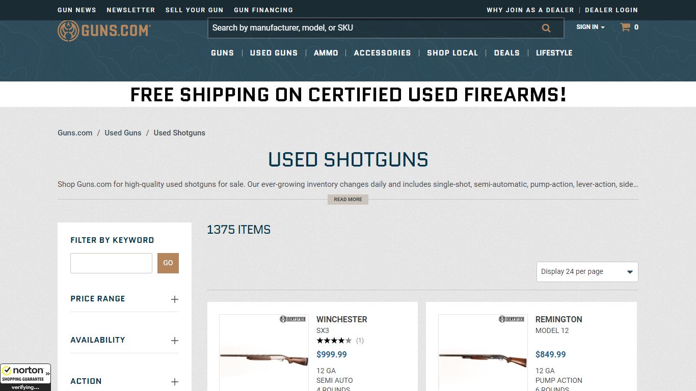 Used Shotguns For Sale :: Guns.com