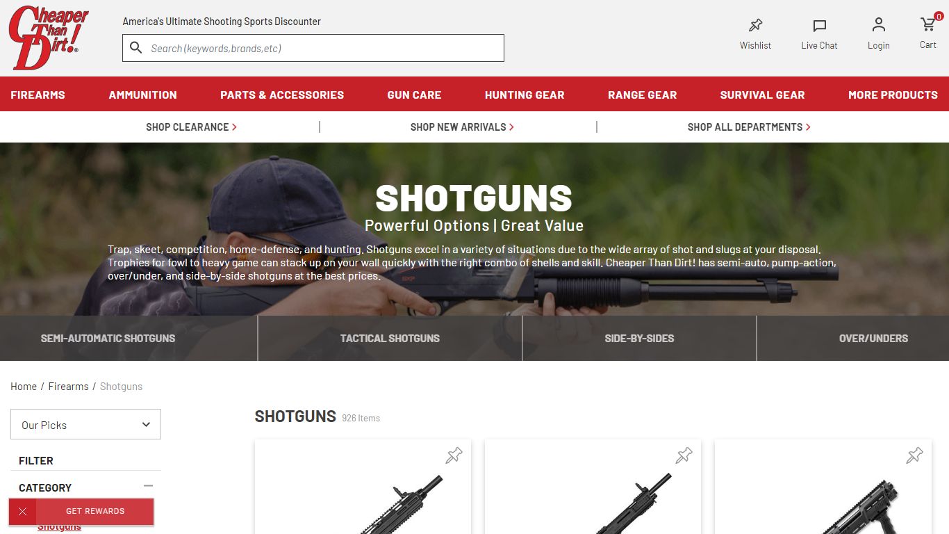 Shotguns | Semi-Auto Shotgun | Tactical Shotguns Online | Cheaper Than Dirt